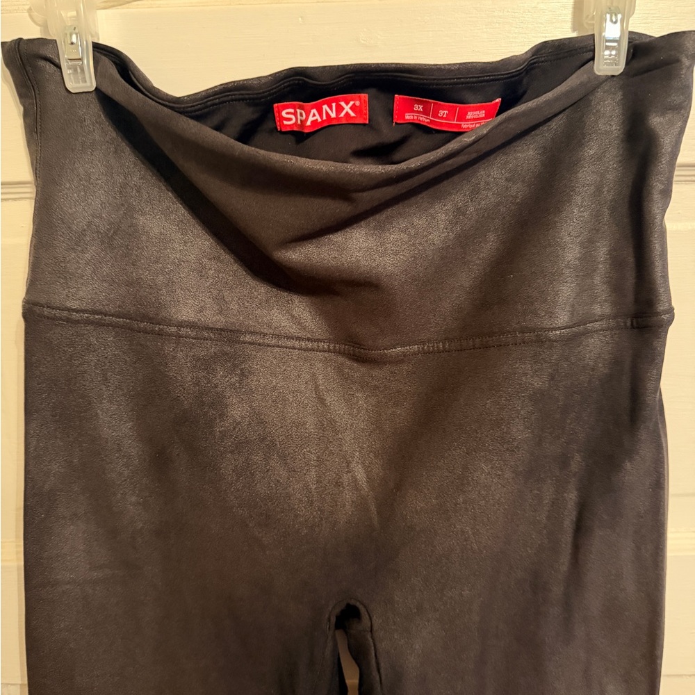 Spanx Fleece Lined Black Leggings, 3x but fits like 2x
